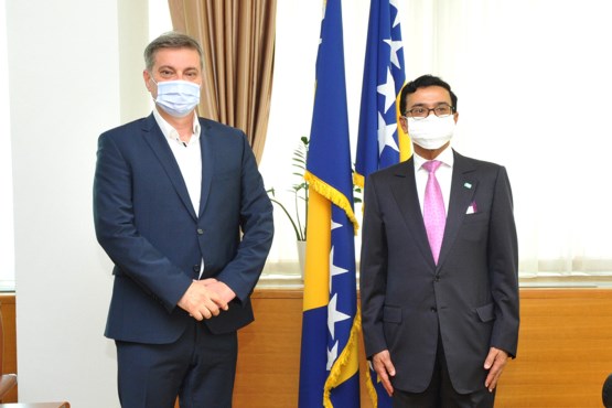 Zamjenik predsjedavajućeg Predstavničkog doma dr. Denis Zvizdić primio u oproštajnu posjetu ambasadora Kraljevine Saudijske Arabije